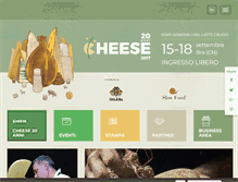 Tablet Screenshot of cheese.slowfood.it